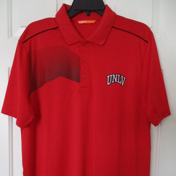 Cutter & Buck Mens S/S UNLV Las Vegas Runnin' Rebels Polo Shirt NWOT- Medium* - Picture 2 of 3